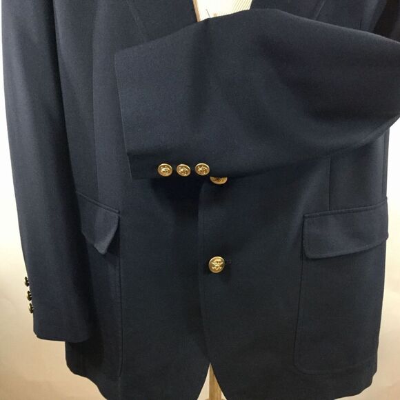 Hart Schaffner‎ Marx Blazer Jacket Jack Nicklaus Blue Navy Sport 42 Gold Buttons - Picture 4 of 11